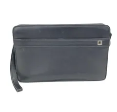 【dunhill】セカンドバッグ　クラッチバッグ　ダンヒル　黒　ブラック　レザー