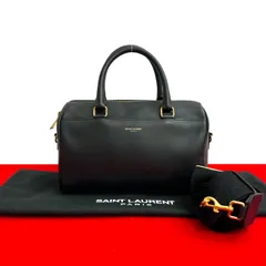 ✨良品✨イヴ・サンローラン ボストンバッグ カサンドラ エンボス 大容量 レッド VINTAGE YSL/イヴ サンローラン】 ボストンバッグ（ボストンバッグ