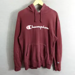 champion チャンピオン プルオーバー パーカー フーディー スウェット フロント ロゴ マルーン系 XL オーセンティック デザイン A621