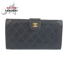 値下げ　CHANEL 長財布　ビコローレ　ヴィンテージ CHANEL シャネル ヴィンテージ ビコローレ ココマーク ブラック 黒