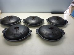 陶板焼き卓上コンロ 固形燃料用 五徳 木枠セット - メルカリ