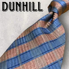 dunhill ダンヒル ストライプ柄 シンプル ネクタイ オレンジ