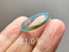 L17-194 氷種 黒翡翠 16.5号 グアテマラ産A貨本翡翠くりぬき リング