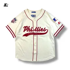 STARTER MLBフィラデルフィア・フィリーズ ベースボールシャツ アイボリー Mのサムネイル