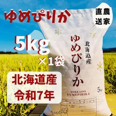 令和7年度産　⭐️北海道産⭐️　ゆめぴりか　5kg×1袋　　なかがわ農園　　白米　米　北海道米のサムネイル