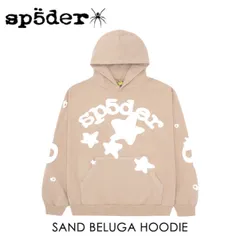 SP5DER スパイダー 【 SAND BELUGA HOODIE スウェットパーカー】【フーディー】【サンド】【入手困難】【S】