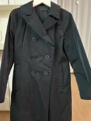 セオリー theory ブラック ダブル ボタン ダウンコート