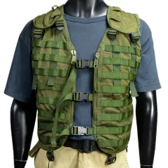 オランダ軍放出品 モジュラーベスト MOLLE対応 オリーブ [ Lサイズ / 難あり ]