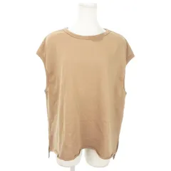 アズールバイマウジー AZUL by moussy ベスト スウェット プルオーバー ストレッチ ゆったり スリット S 茶 ブラウン /AO14