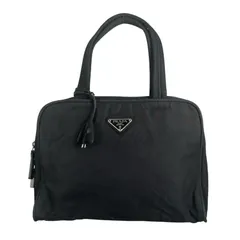 PRADA プラダ ハンドバッグ ナイロン ブラック ユニセックス トライアングルロゴ【中古】【送料無料】
