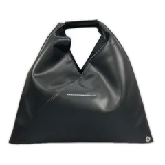 美品 MM6 Maison Margiela エムエムシックス メゾン マルジェラ SB6WD0013 ハンドバッグ 合成皮革 ブラック レディース【中古】【送料無料】