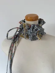 つけ衿　竹柄　93