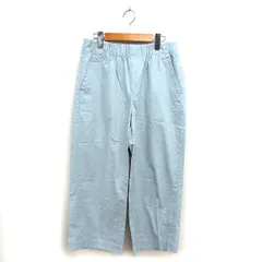 アーバンリサーチ URBAN RESEARCH ワイド イージーパンツ コットン 綿 ゆったり 無地 F ライトブルー /NT33