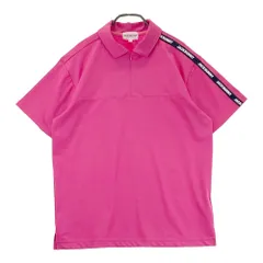サイズ：4 JACK BUNNY ジャックバニー  半袖ハーフジップポロシャツ  ピンク系 [240101615059] ゴルフウェア メンズ ストスト