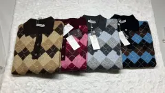 サンジェルマン 正規品 イタリア製 アーガイル ニット ポロTシャツ 新品 レディース