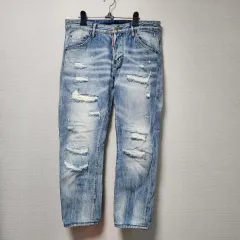 33 34インチ DSQUARED2 デニムジーンズ ウォッシュ ダメージジーンズ サイズ50
