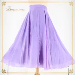 社交ダンス 衣装 スタンダード スカート レッスンウェア レディース オールシーズン チャコット Chacott 薄紫 パープル系 無地 シンプル スカート レディースダンスウェア 舞踏会 ダンスレッスン フレアスカート ふんわり シルエット シンプルデザイン