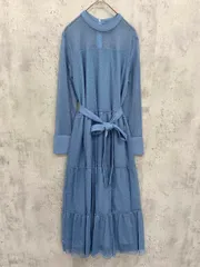 GIRL ガール レース お呼ばれ ドレス ワンピース sizeM/ライトブルー ■■レディース