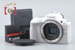 【中古】Canon キヤノン EOS R50 ホワイト ミラーレス一眼カメラ シャッター回数僅少