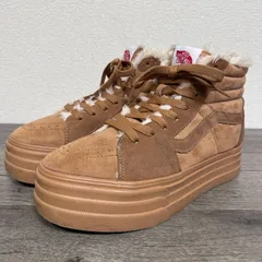 VANS SK8-HI B.3SOLE スケートハイボア 3ソール 内ボア ハイカット 厚底スニーカー 24cm キャメル