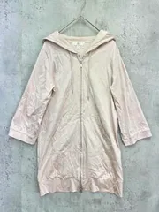 KUMIKYOKU 組曲 七分袖 ジップアップ パーカー size2/ピンクベージュ ■■レディース