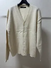 (新品) アイボリー ウール カーディガン ユニセックス