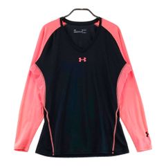 サイズ：MD UNDER ARMOUR アンダーアーマー 長袖インナーTシャツ ブラック系 [240101610368] ゴルフウェア メンズ ストスト