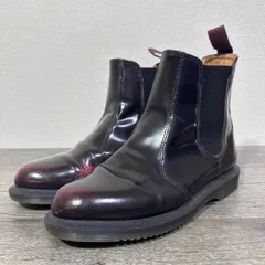 訳あり Dr.Martens FLORA フローラ チェルシーブーツ サイドゴアブーツ UK4 23cm チェリーレッドのサムネイル