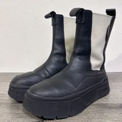 PUMA メイズスタックチェルシー 386272-03 厚底 チェルシーブーツ サイドゴアブーツ 23.5cm ブラック