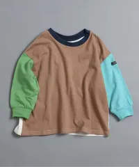 無地・ボーダーTシャツ　BREEZE J106926　ブラウン