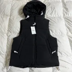 (M) ZARA ザラ ダウン ベスト ブラック