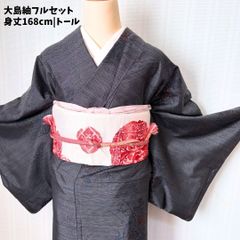 小紋　フルセット　着物　大島紬　トールサイズ　正絹　さりげない粋　花　G10 小紋 フルセット 着物 大島紬 トールサイズ 正絹 さりげない粋 花 G10