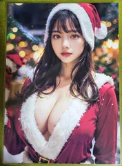 AI　イラストアートポスター　写真　A4サイズ　ラミネート加工　美女　美人　グラビア　セクシー　コスプレ　013