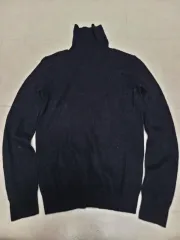 ユニット ユニセックス ブラック タートルネック カシミア100 ニット ウィメンズ ポール1280