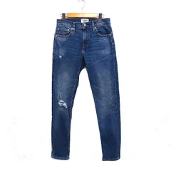 リーバイス Levi's DENIZEN 288 デニム ジーンズ スキニー パンツ ダメージ加工 29×32 ネイビー 紺 /FT12