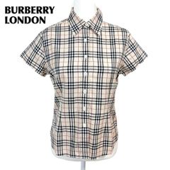 美品】BURBERRY LONDON ノバチェック 半袖シャツ ロールアップ袖 