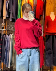 M POLO RALPH LAUREN(ポロラルフローレン) ネイビー ポニー レッド スウェット