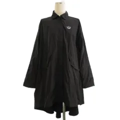 アディダスオリジナルス adidas originals ウインドブレーカー ジャケット ロング ロゴワッペン 黒 ブラック M