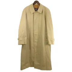 バーバリーズ Burberrys 90’s ヴィンテージ ステンカラーコート ロング ライナー付き 裏地ノバチェック ベージュ 50 ■GY47