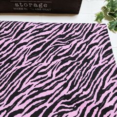 ニット生地✦✦180×50cmゼブラピンク