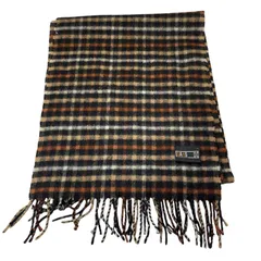 DAKS LONDON ダックスロンドン マフラー ハウスチェック柄 カシミヤ100%美品【DD124】