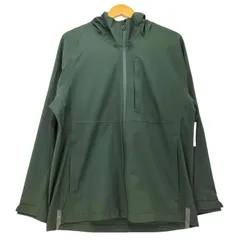 ユニクロ UNIQLO ブロックテックパーカー グリーン Lサイズ メンズ JPN：L 