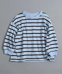 無地・ボーダーTシャツ　BREEZE J106926　サックス
