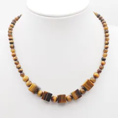 M931 タイガーアイ ネックレス ゴールド デザイン