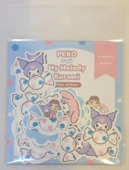 サンリオ/古川紙工 マイメロディ&クロミ 不二家ペコちゃんコラボ 和紙フレークシール 5デザイン各4枚入 2025年