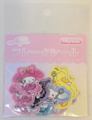 サンリオ/ジェネリー マイメロディ クロミ シナモロール ポムポムプリン こぎみゅん ウィッシュミーメル タキシードサム LAFARYコラボ ときめき戦士フレークシールA 7種14枚 2024年