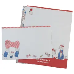 【メール便】トコロコムギxサンリオキャラクターズ 手紙セット レターセット キティちゃんとてくてくリボンにゃんこ サンリオ アクティブコーポレーション 便箋＆封筒 キャラクター グッズ 