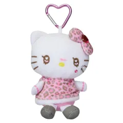 ハローキティ ミニポーチ マスコットポーチ ギャル3 WH サンリオ 畑山商事 カラビナ付き 小物入れ キャラクター グッズ 