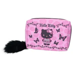 ハローキティ 化粧ポーチ コスメポーチ ギャル3 BK サンリオ 畑山商事 小物入れ キャラクター グッズ 