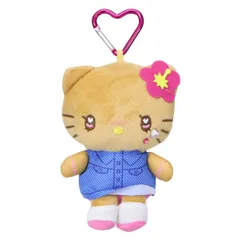 ハローキティ ミニポーチ マスコットポーチ ギャル3 Y2K サンリオ 畑山商事 カラビナ付き 小物入れ キャラクター グッズ 